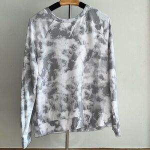 2 LIV Gray and White Tie-Dye Women's Long Sleeve Top L